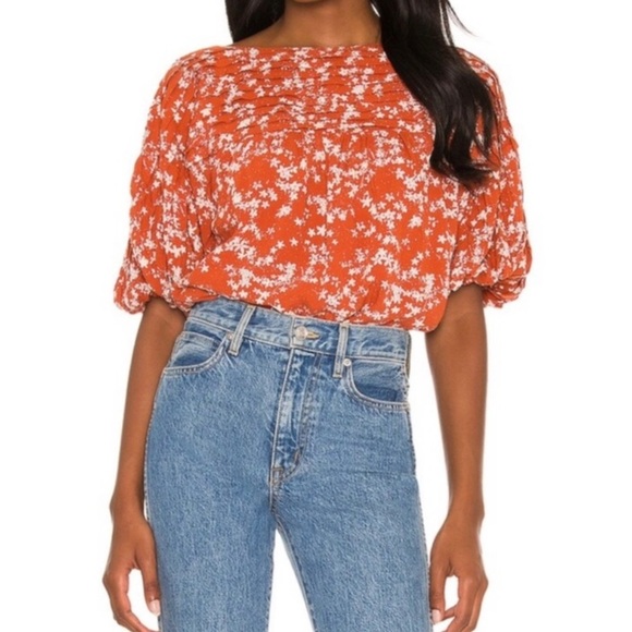 Free People Dessa Bodysuit in Rust Combo - Picture 3 of 12